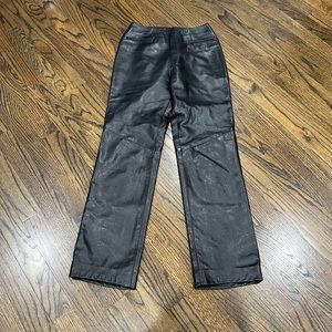 Good condition Vintage Danier Real Leather Pants Black Women’s Size US 2